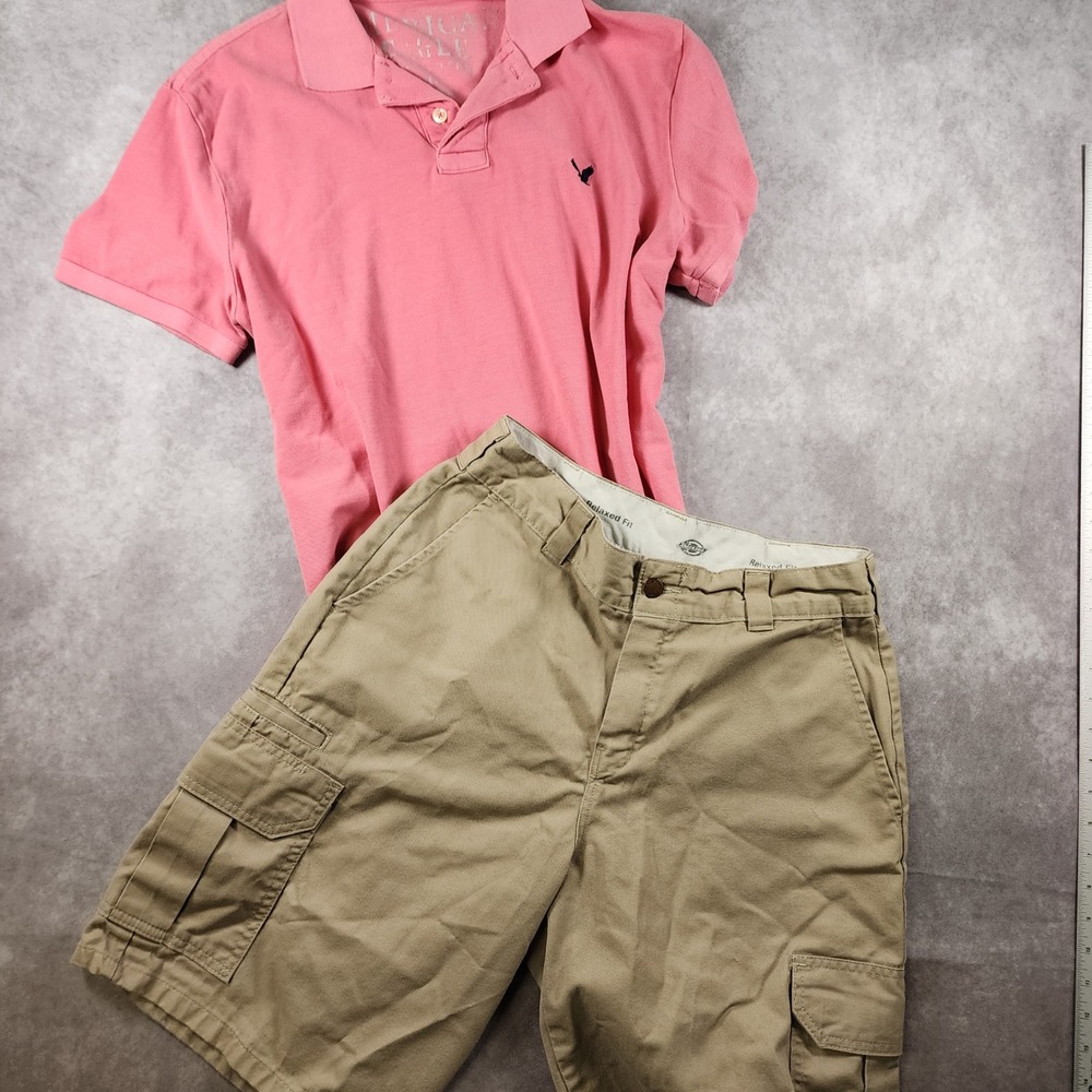 Dickies WR207DS Khaki Cargo Shorts Relaxed Fit Workwear Skate Utility